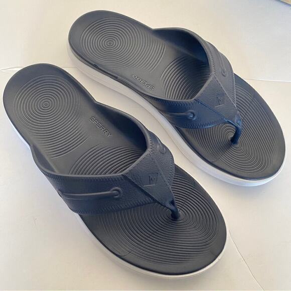- ? Sperry Men’s Float Solid Color Navy Sandals Slippers Size US 13M main image 6